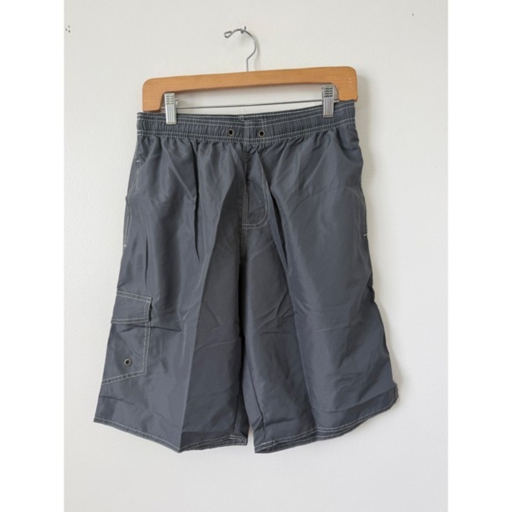 Men's‎ Swim Trunks with Liner – Grey – Size Small – NWOT